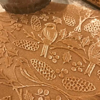 Chickadee Embossed Rolling Pin