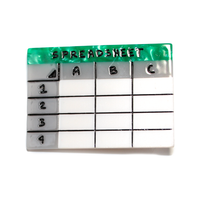 Spreadsheet Hair Clip