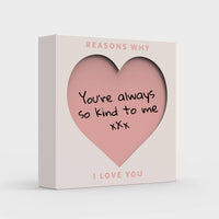Reasons Why I Love You | Personalized Gift Box | Mothers Day