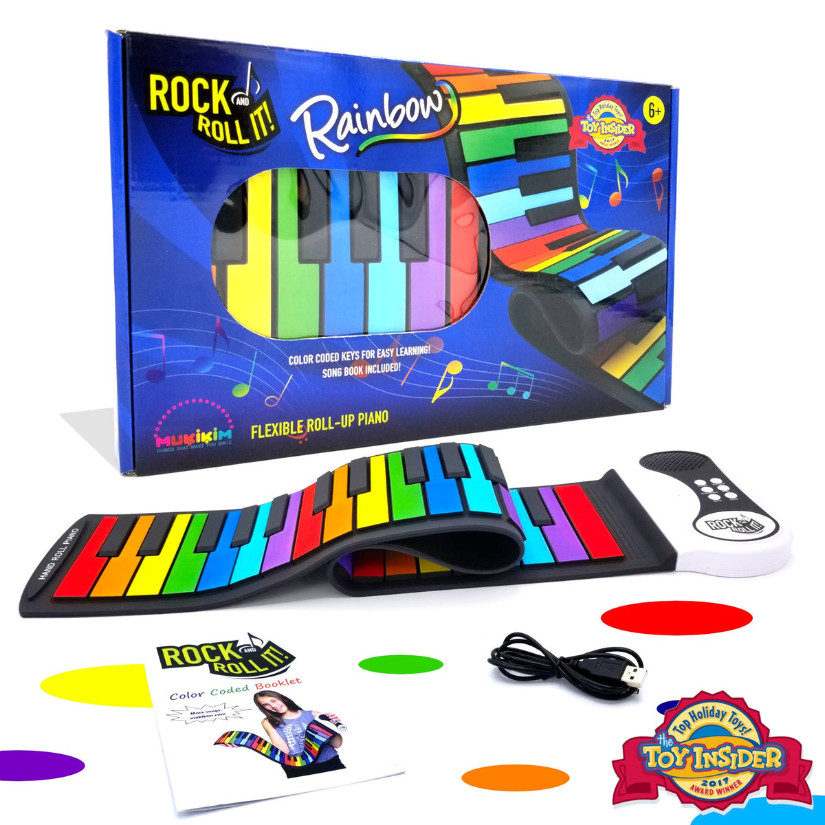 Rainbow Piano with 49 Color Coded Keys – Arkansas Museum of Fine