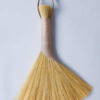 Tampico Wing Broom: Pink / Leather Cord