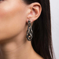 Magna Earrings in Gunmetal
