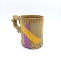 Ceramic Cardboard Mug with Tape Design