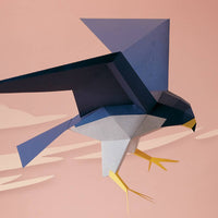 Peregrine Falcon 3D Paper Figure Kit