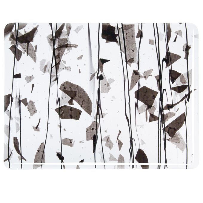 Bullseye Clear Fusible Glass with Inclusions