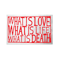 What is love What is life... Sticker by Lily van der Stokker
