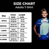 Adult Interactive Royal Blue Glow T-Shirt