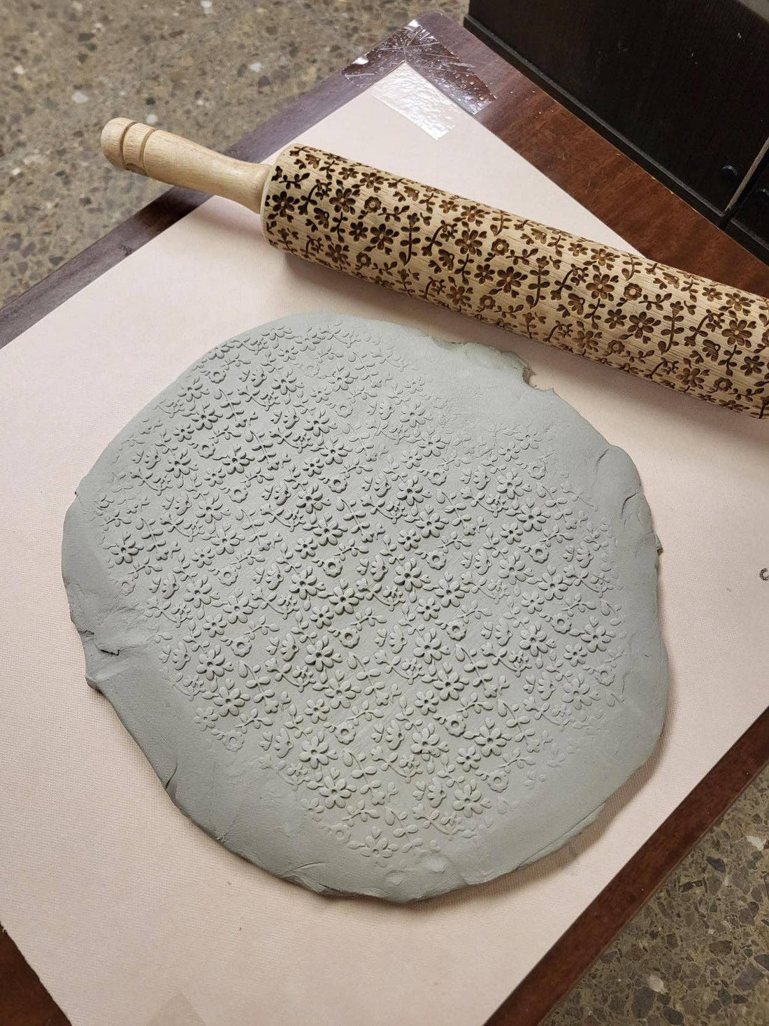 Flourish Embossed Rolling Pin