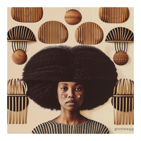 Framed Hadiya Williams Collage
