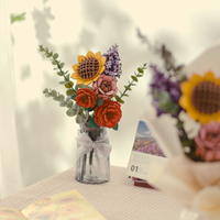 3D Wooden Flower Puzzle Pack