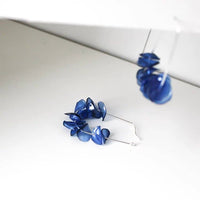 Leona Deep Blue Drops: Sterling Silver