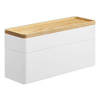 2-Tier White Stacking Watch and Accessory Case