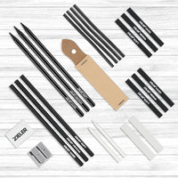 Zieler® 24 Piece Artists Charcoal Drawing Set