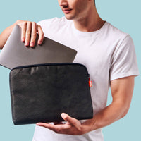 Black Upcycled Laptop Case
