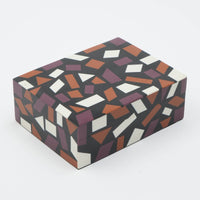 Geometric Design Resin Box - Set of 2