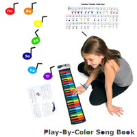 Rainbow Piano with 49 Color Coded Keys