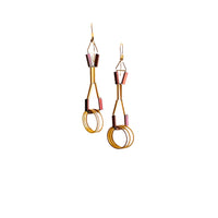 Uni Earrings: Desert red