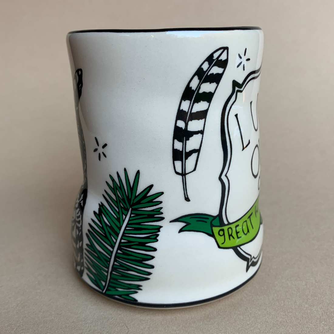 Lucky Great Horned Owl Cup