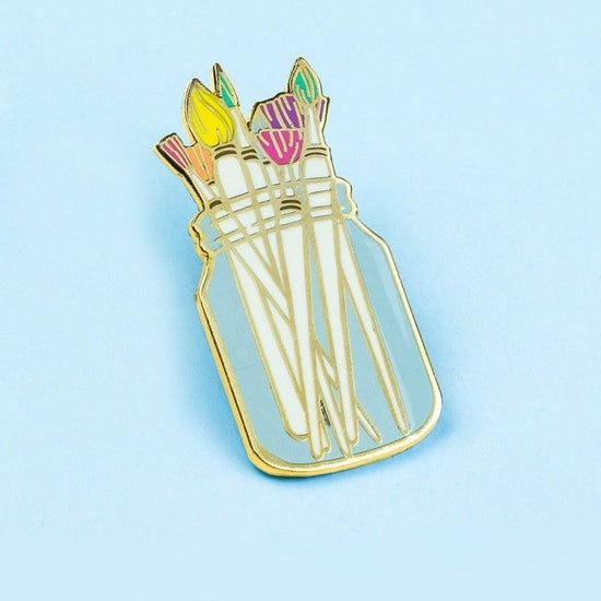 Paint brushes Enamel Pin