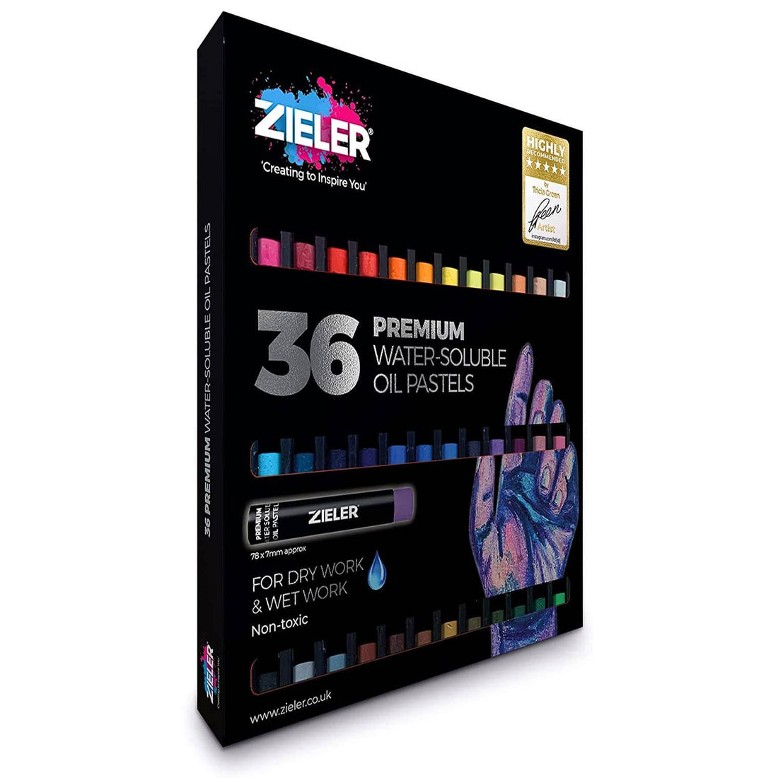 36 Premium Water-Soluble Oil Pastels