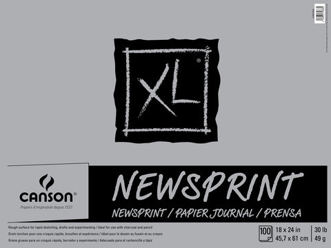 XL Newsprint Pad 18 x 24 – Arkansas Museum of Fine Arts Store