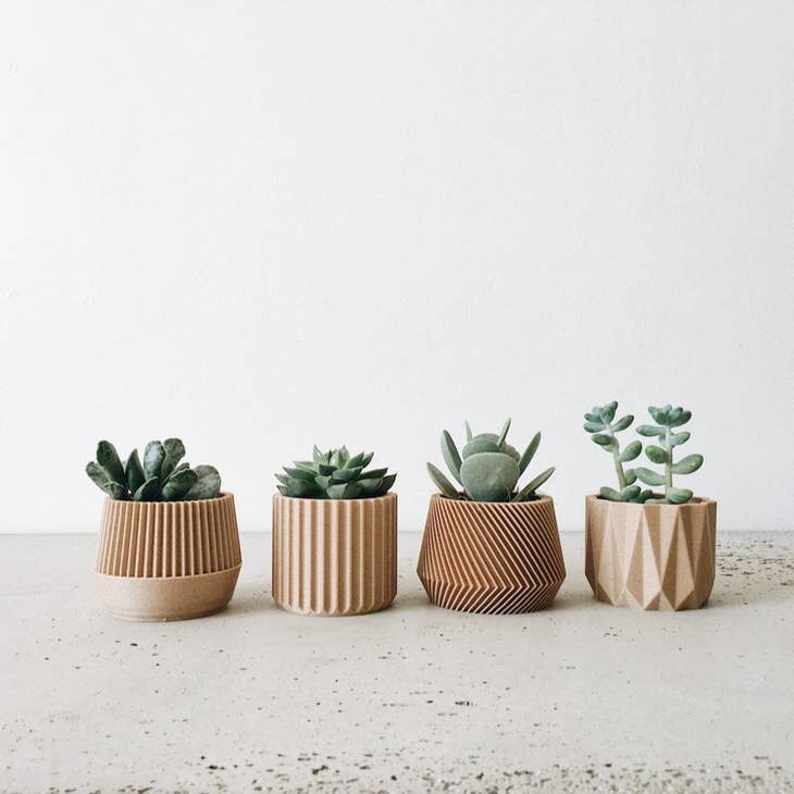 Mini Natural 3D Planters