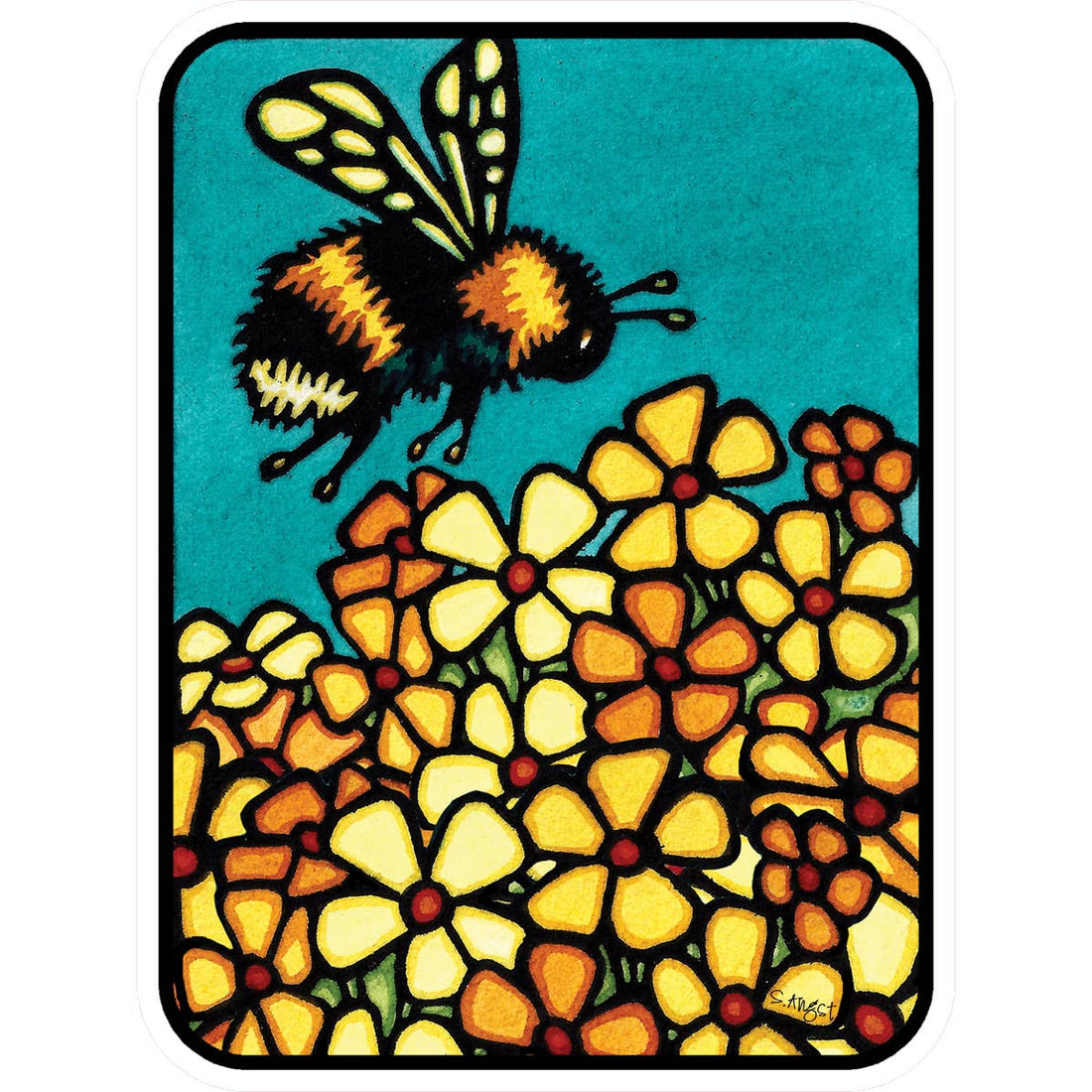 Bumble Bee Vinyl Sticker