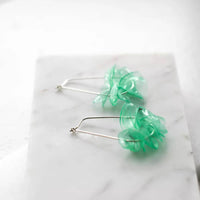 Leona Aquamarine Drops: Sterling Silver