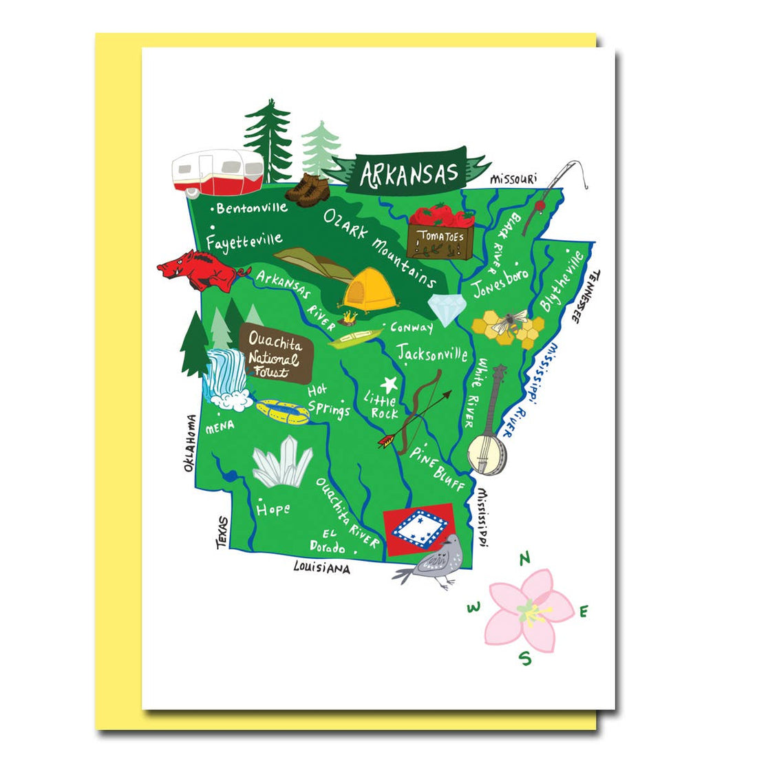 Hello: Arkansas, Card