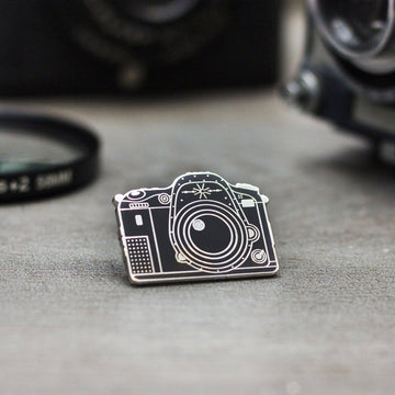 DSLR Camera Enamel Pin, Photography Gift