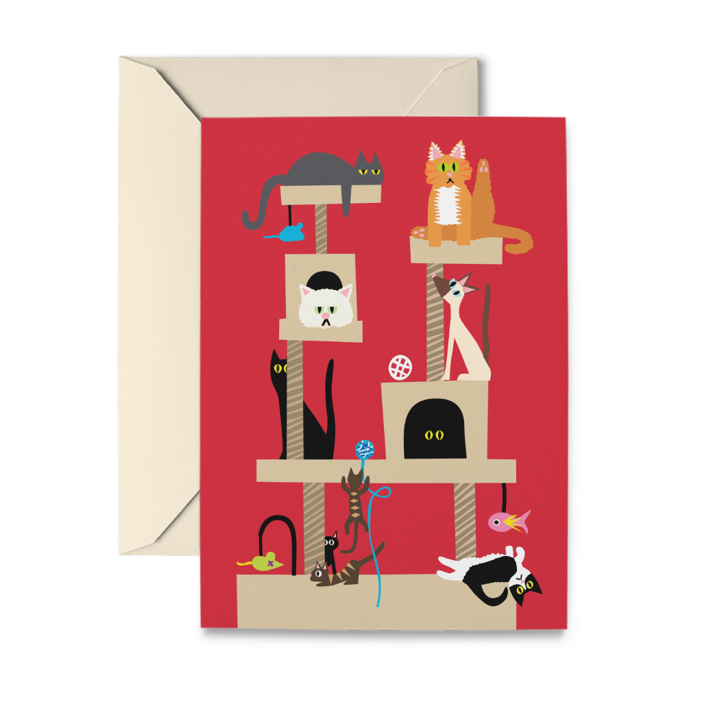 Cat Jungle Boxed Note Cards, Set of 10