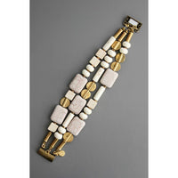 Magnesite & Brass Bracelet