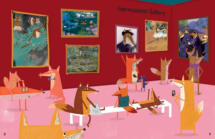 A Day at the Gallery: An Arty Animal Search Book