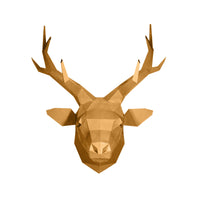 Limited Edition Gold Deer Head Wall Art