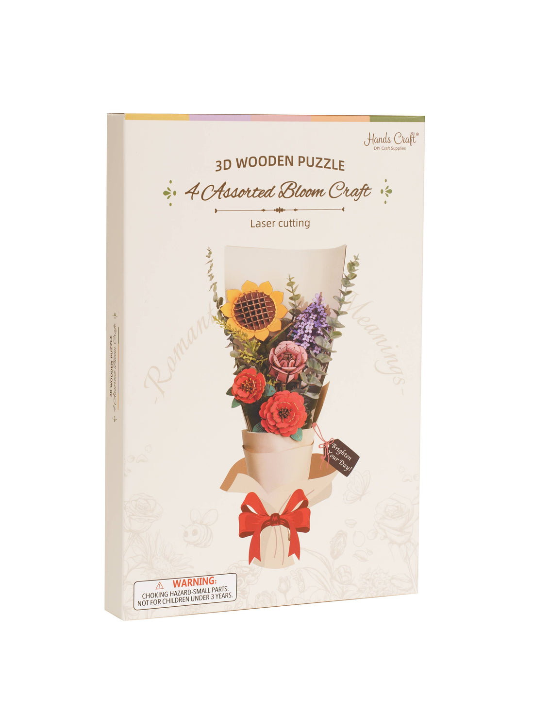 3D Wooden Flower Puzzle Pack