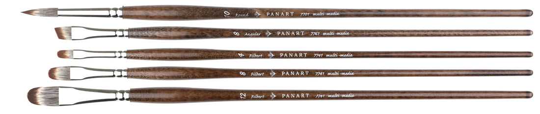 Set of 5 Long Multimedia Brushes