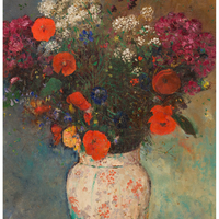 Vase de fleurs (Vase of Flowers) Notecard