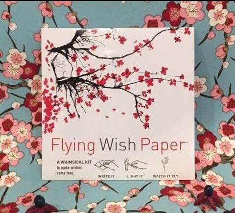 Cherry Flying Wish Paper
