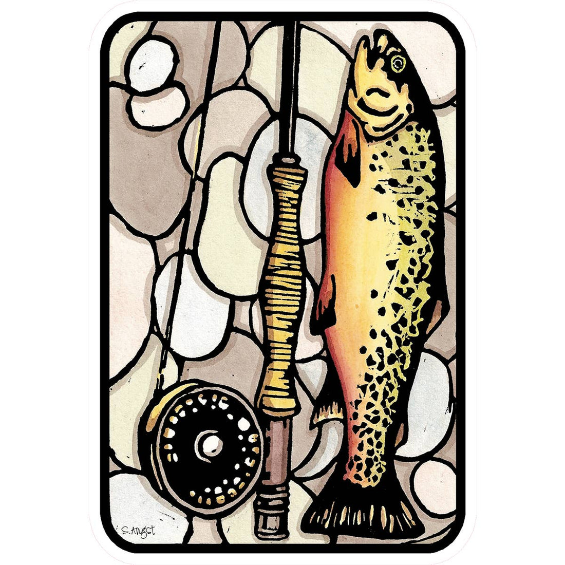 Fish Vinyl Sticker