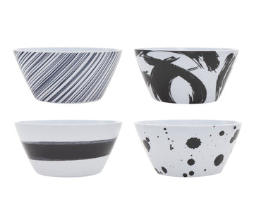 Brush Strokes Melamine Collection Bowls