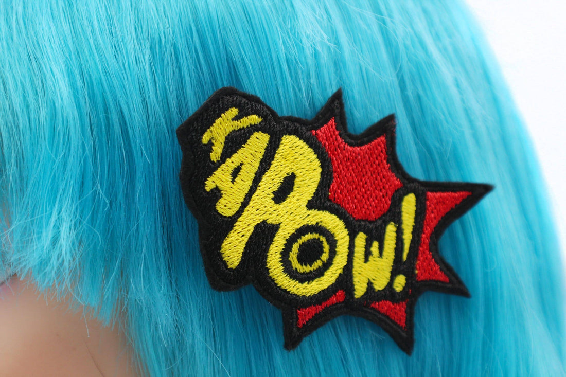 Superhero KAPOW! Comic Book Hair Clip