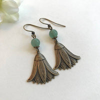 Art Nouveau Flower Earrings