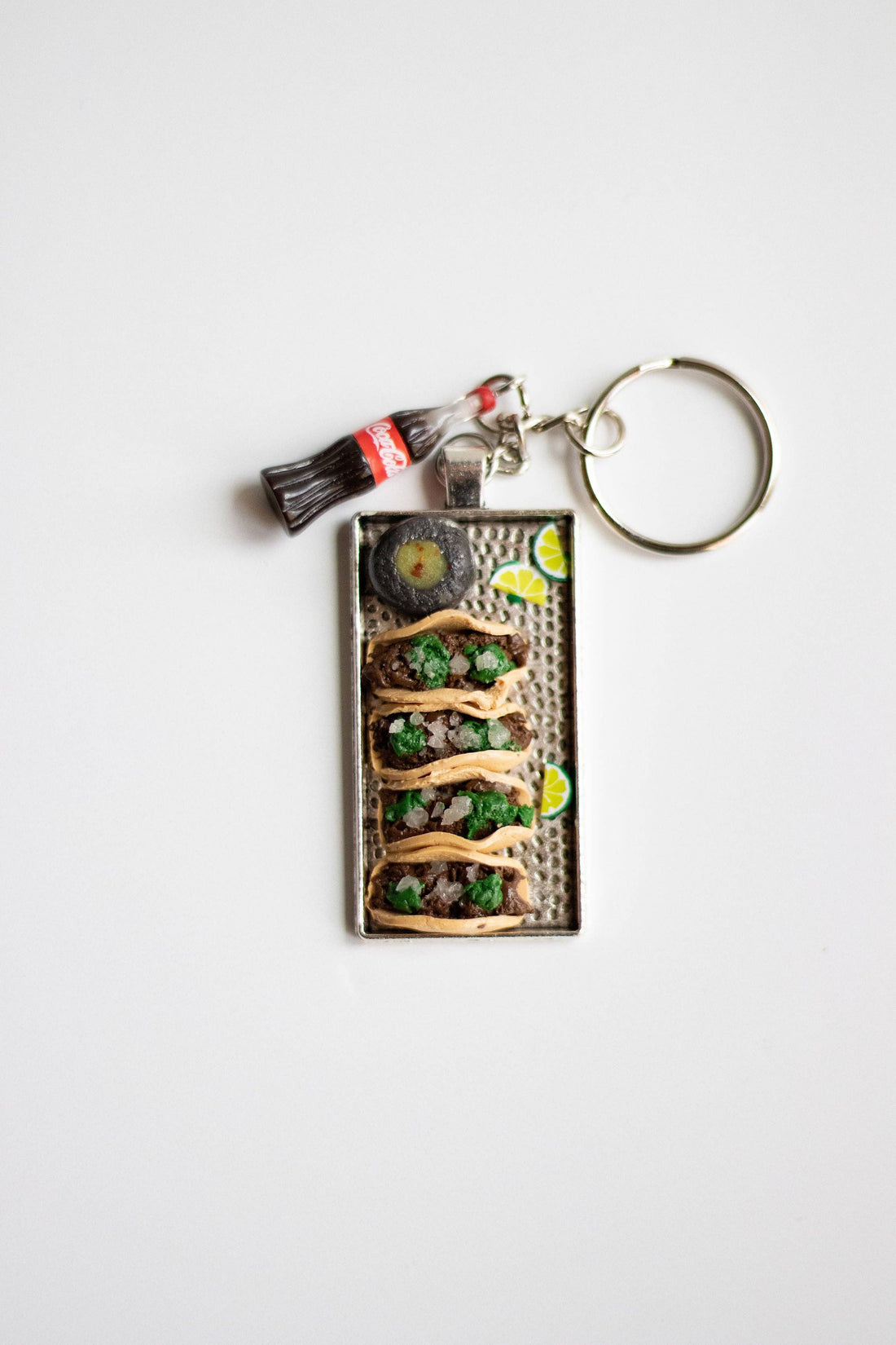 Keychain 4 Tacos w/coke: Red