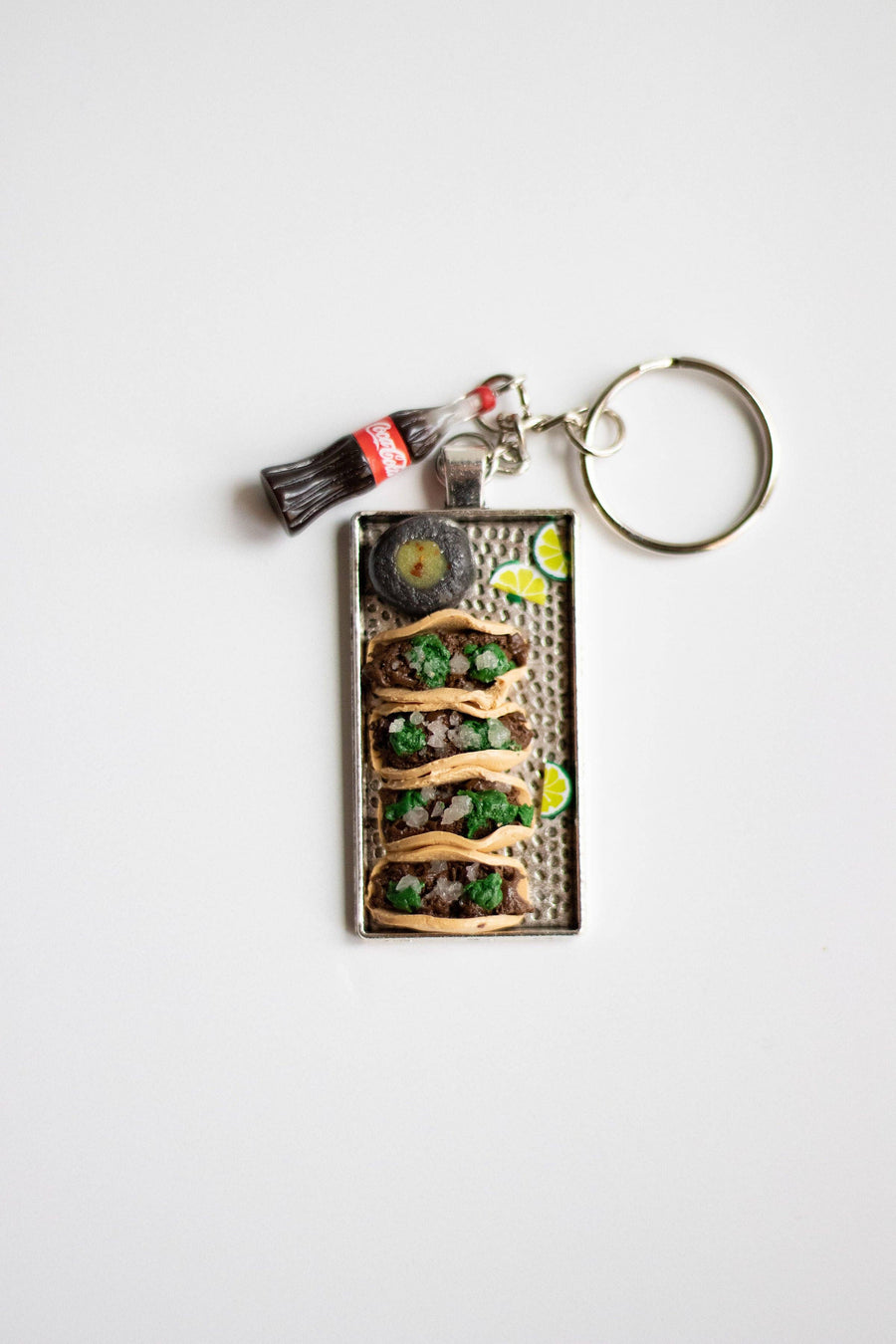 Keychain 4 Tacos w/coke: Red