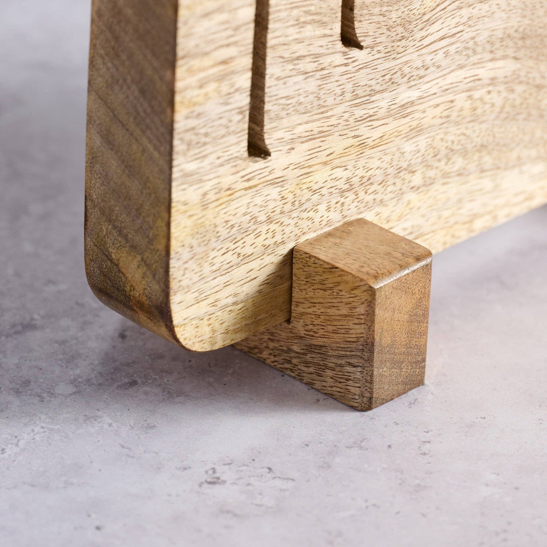 Modern Mango Wood Menorah