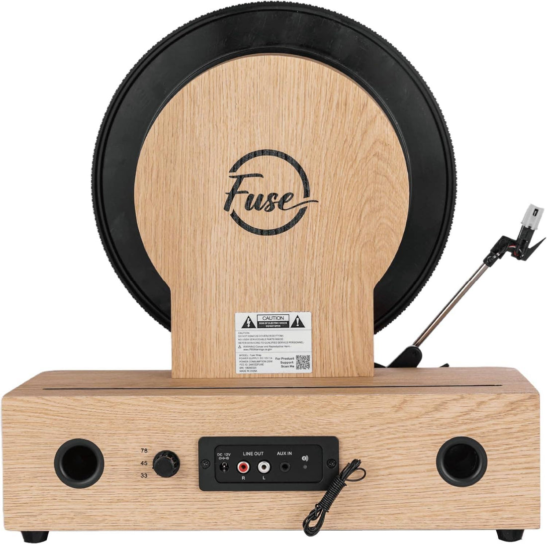 Fuse Wrap Vertical Record Player with Bluetooth