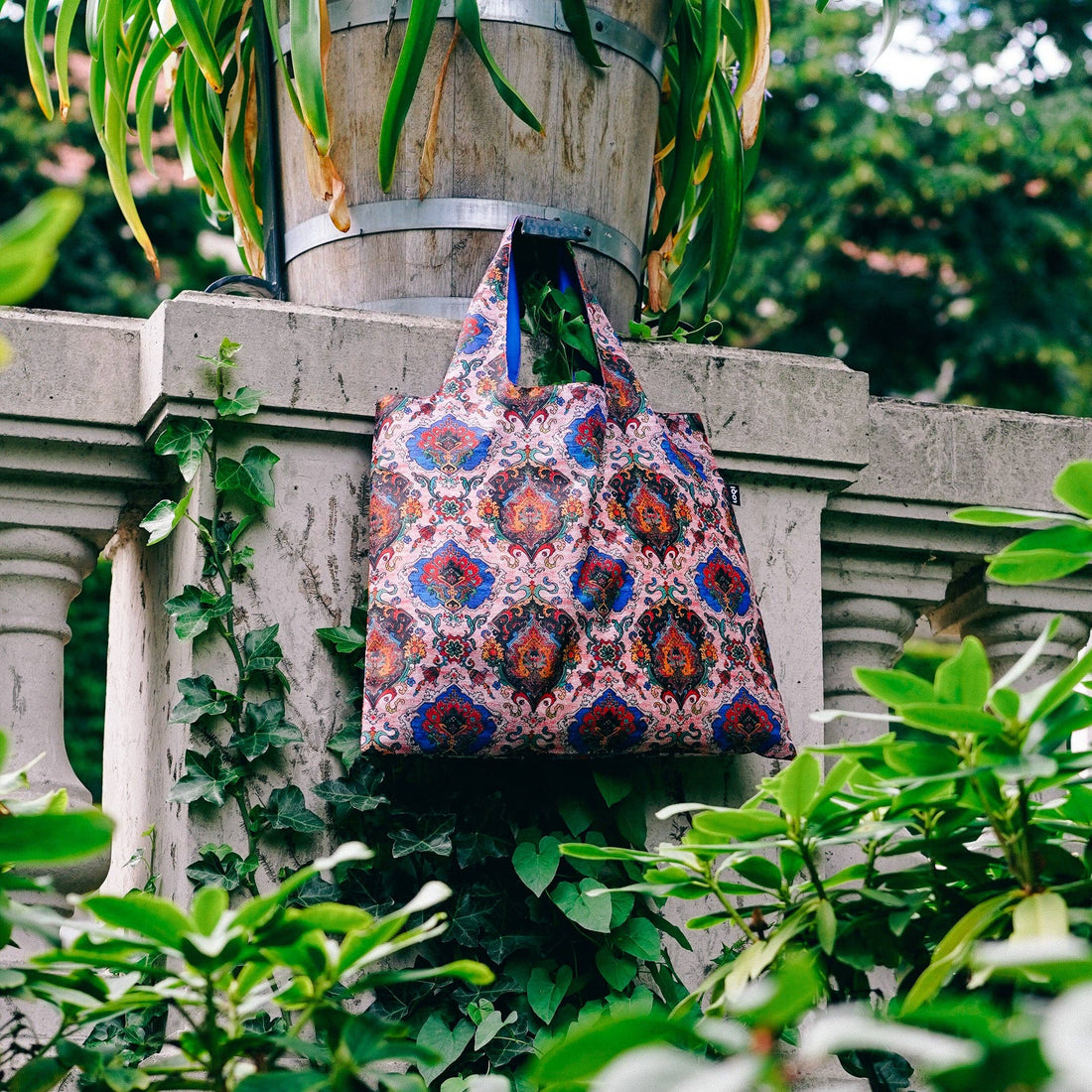 Decorative Art Tapestry Tea Rose Recycled Bag