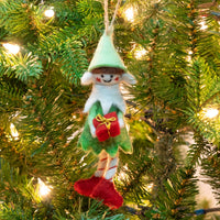 Christmas Elf Felt Ornament
