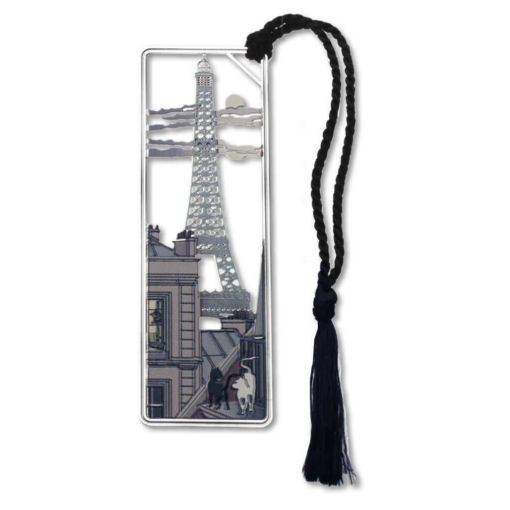 Moonlight In Paris Metal Bookmark