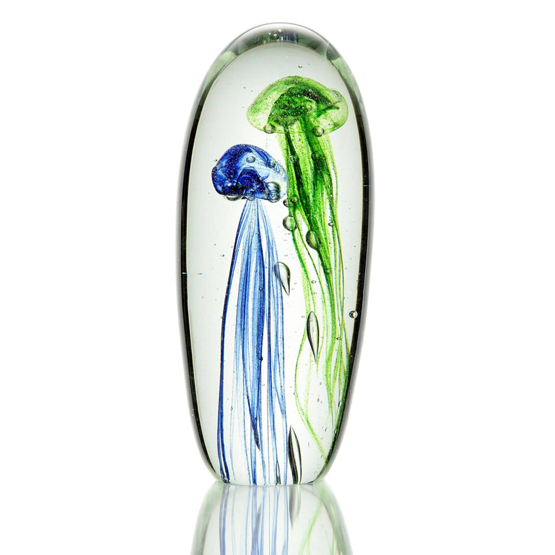 Glass Blue and Green Jellyfish
